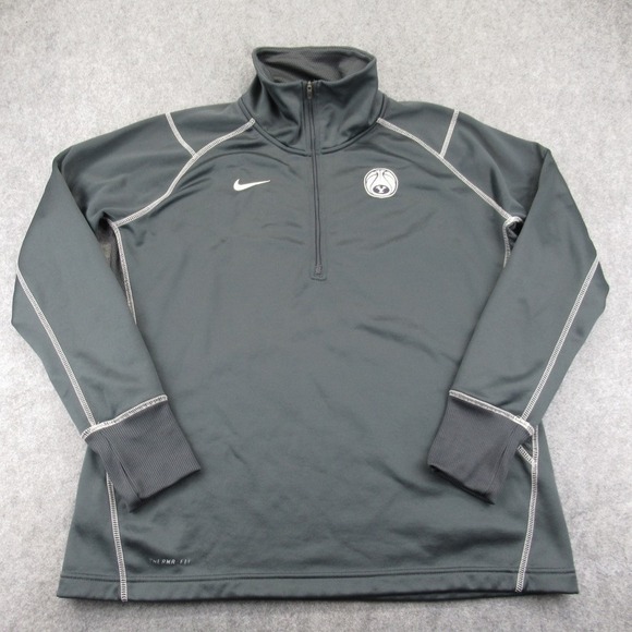 Nike Tops - Nike Womens 1/4-Zip Thermafit‎ Athletic Top Size XL BYU Cougars Logo